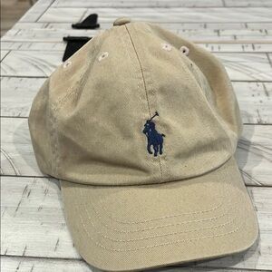 Polo by Ralph Lauren Tan and Blue Hat Classic Style